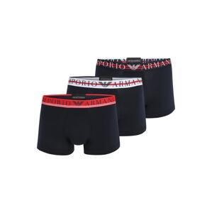 Emporio Armani Boxerky  námornícka modrá / ohnivo červená / biela