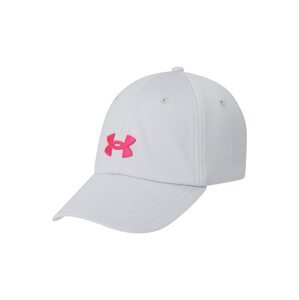 UNDER ARMOUR Športová šiltovka  svetlosivá / neónovo ružová