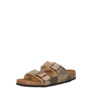 BIRKENSTOCK Otvorená obuv 'Arizona'  svetlobéžová / kaki / olivová