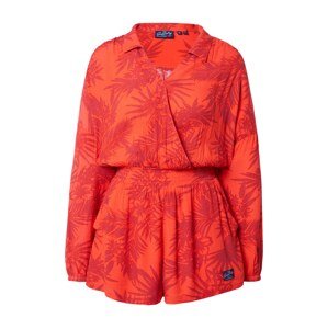 Superdry Overal  oranžová / červená