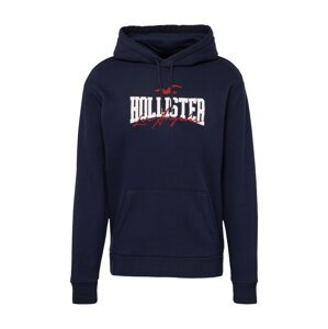 HOLLISTER Mikina  tmavomodrá / červená / biela