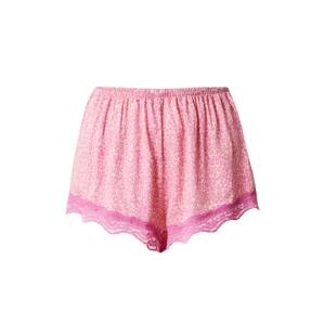 Hunkemöller Pyžamové nohavice  krémová / fuksia