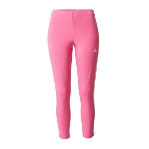 ADIDAS SPORTSWEAR Športové nohavice 'Essentials 3-Stripes High-Waisted '  ružová / biela