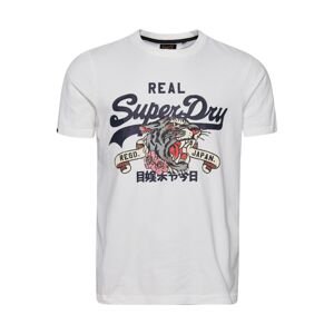 Superdry Tričko  námornícka modrá / ružová / červená / biela