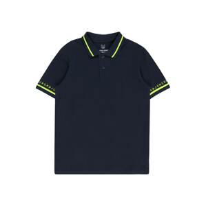 Jack & Jones Junior Tričko  námornícka modrá / limetková