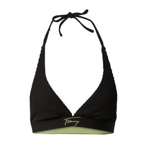 Tommy Jeans Bikinový top  zelená / čierna