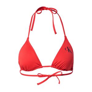 Calvin Klein Swimwear Bikinový top  červená / čierna