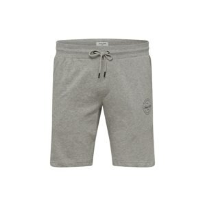 Jack & Jones Plus Nohavice 'Shark'  sivá melírovaná / čierna