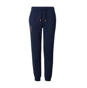 JACK & JONES Nohavice  tmavomodrá / svetločervená