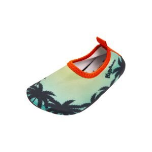 PLAYSHOES Plážové / kúpacie topánky  tmavomodrá / pastelovo žltá / oranžová