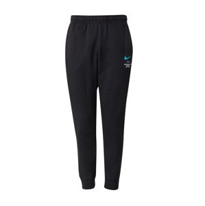 Nike Sportswear Nohavice  tyrkysová / čierna / biela