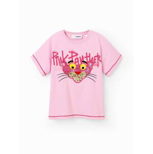 Desigual Tričko 'Pink Panther'  žltá / ružová / ružová / čierna