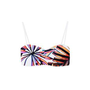 Desigual Bikinový top 'Playa'  fialová / oranžová / čierna / biela