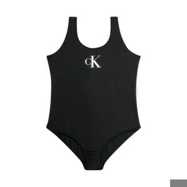 Calvin Klein Swimwear Jednodielne plavky  čierna / prírodná biela