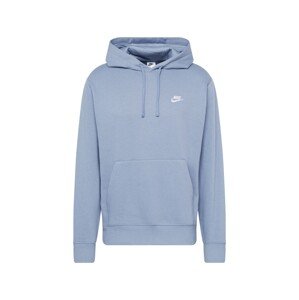 Nike Sportswear Mikina 'Club Fleece'  modrosivá / biela