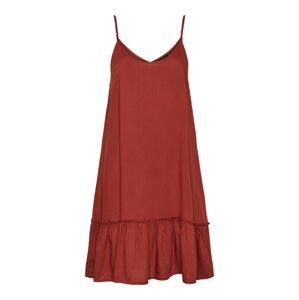 PIECES Letné šaty 'Laura'  hrdzavo červená