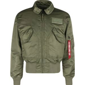 ALPHA INDUSTRIES Prechodná bunda 'CWU 45'  olivová / tmavočervená / biela