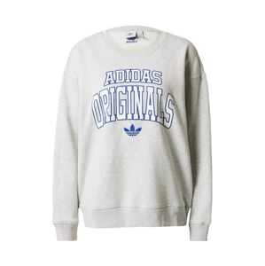 ADIDAS ORIGINALS Mikina  námornícka modrá / sivá melírovaná / biela