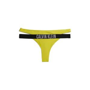Calvin Klein Swimwear Bikinové nohavičky 'Intense Power'  žltá / čierna