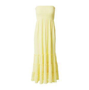 LTB Letné šaty  pastelovo žltá