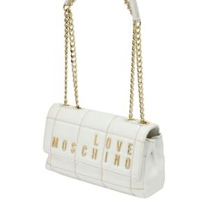 Love Moschino Taška cez rameno  zlatá / biela