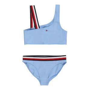 TOMMY HILFIGER Bikiny  svetlomodrá / červená / čierna / biela