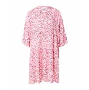 Zwillingsherz Košeľové šaty 'Sanne'  ružová / biela