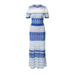 Morgan Pletené šaty 'RAYA'  námornícka modrá / indigo / pastelovo modrá / biela