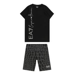 EA7 Emporio Armani Joggingová súprava  sivá / čierna / biela