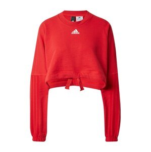 ADIDAS SPORTSWEAR Športová mikina 'DANCE'  červená / biela