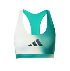 ADIDAS PERFORMANCE Športová podprsenka 'Powerimpact Medium-Support'  nefritová / čierna / biela