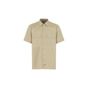 DICKIES Košeľa 'work shirt'  svetlobéžová / námornícka modrá / žltá / červená