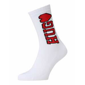 HUGO Ponožky  karmínovo červená / čierna / biela