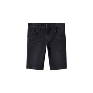 MANGO KIDS Nohavice 'John'  čierny denim