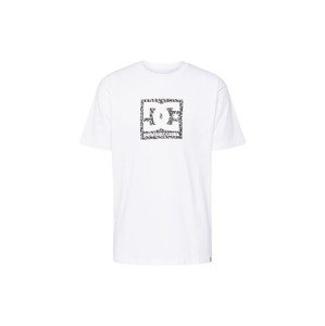 DC Shoes Tričko  sivá / čierna / biela