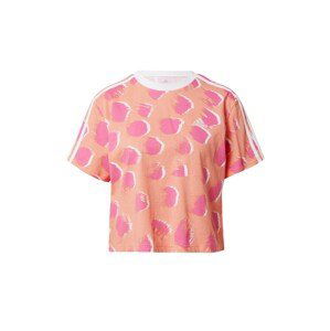 ADIDAS SPORTSWEAR Funkčné tričko 'Essentials 3-Stripes '  koralová / ružová / biela
