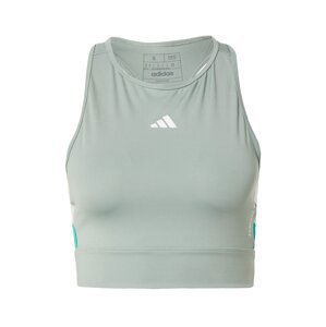 ADIDAS PERFORMANCE Športový top 'Techfit Colorblock '  nefritová / pastelovo zelená / biela