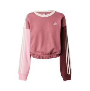 ADIDAS PERFORMANCE Športová mikina  rosé / burgundská / biela