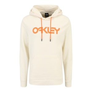 OAKLEY Športová mikina  oranžová / biela