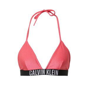 Calvin Klein Swimwear Bikinový top  ružová / čierna / biela