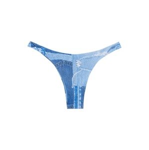 Pull&Bear Bikinové nohavičky  modrá / svetlomodrá