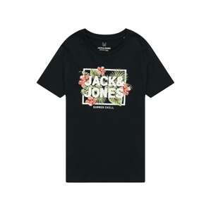 Jack & Jones Junior Tričko 'BECS'  námornícka modrá / zelená / ružová / biela