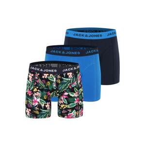 Jack & Jones Plus Boxerky 'MACK'  námornícka modrá / nebesky modrá / zelená / ružová