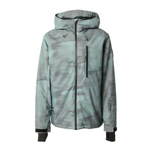 QUIKSILVER Outdoorová bunda  tmavošedá / pastelovo zelená / čierna