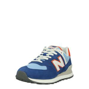 new balance Nízke tenisky '574'  modrá / svetlomodrá / oranžová / biela