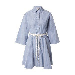 River Island Košeľové šaty  modrá / biela