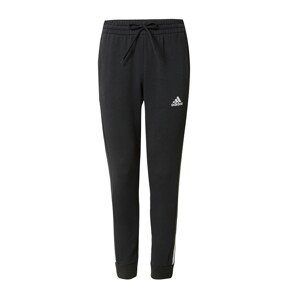 ADIDAS SPORTSWEAR Športové nohavice 'Essentials'  čierna / biela