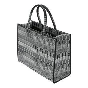 FURLA Shopper 'Opportunity'  sivá / svetlosivá / čierna