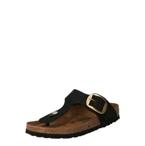 BIRKENSTOCK Žabky 'Gizeh Big Buckle'  zlatá / čierna