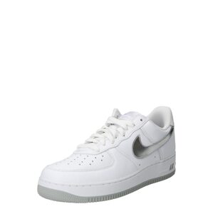 Nike Sportswear Nízke tenisky 'AIR FORCE 1 LOW RETRO'  strieborná / biela